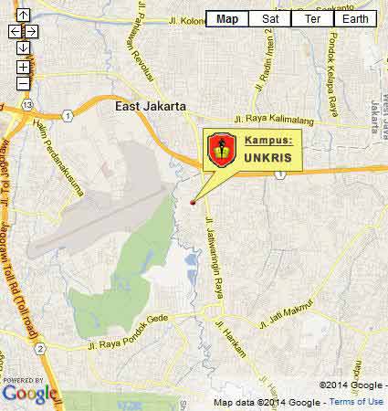 Peta Lokasi Kampus (Google Map) Universitas Krisnadwipayana Jakarta Staialakbarsby Nomor